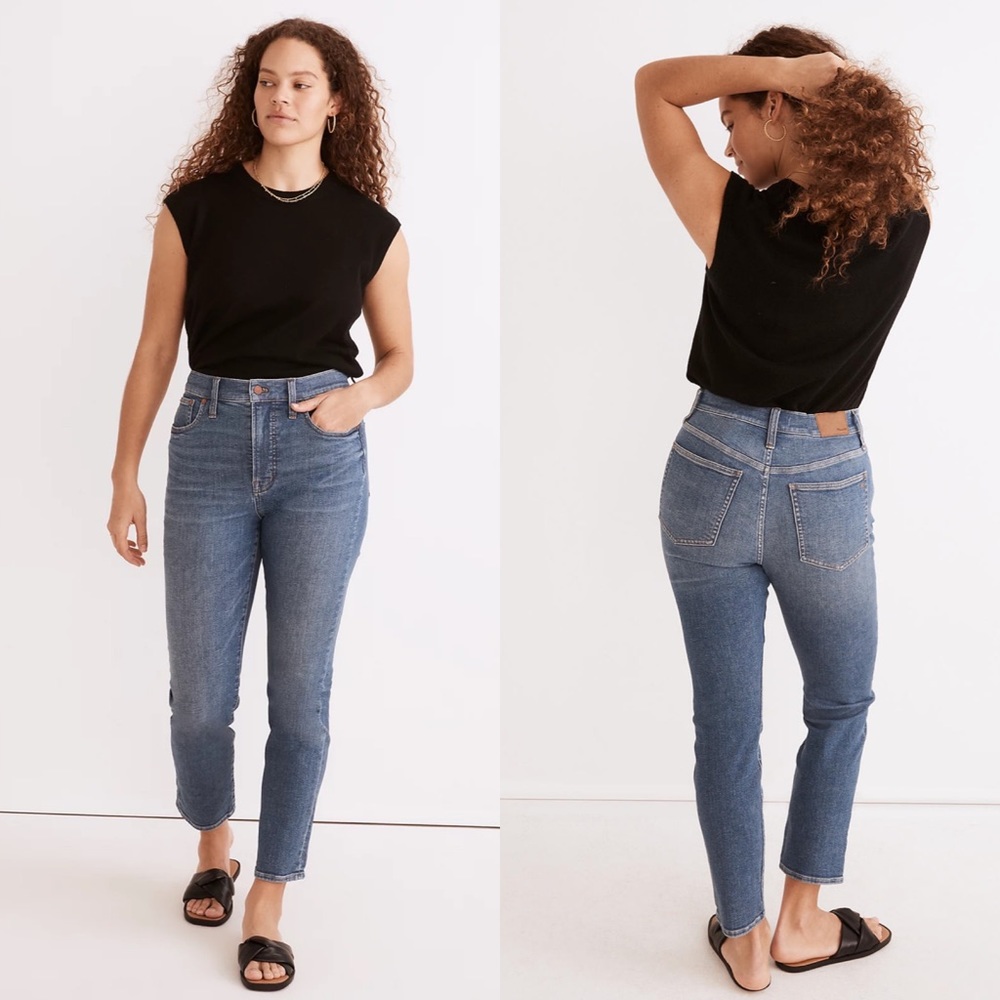 Madewell The Perfect Vintage Jean in Finney Wash Straight Leg Jeans Size 29